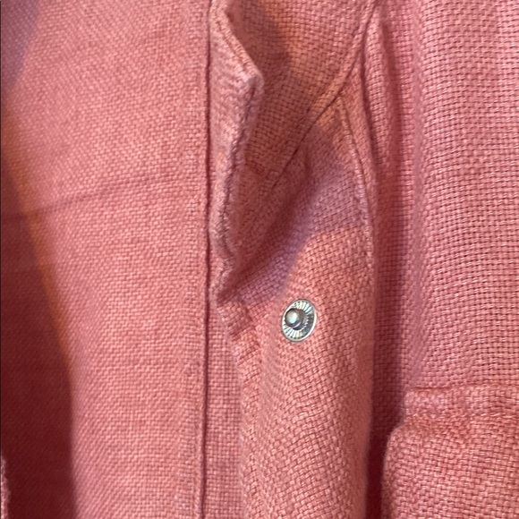 Rust Orange Linen Jacket - Picture 5 of 5